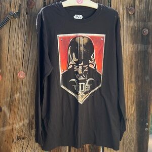 Star Wars Black and Red Darth Vader Long Sleeve Tee